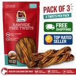 Country Kitchen Beef Nohide Twist Dog Treats 3-PACK Of Tasty, Safe. Fixed Price $22.99.