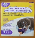 Dog Treat Dispensing Toy, Multifunctional, Purple, Bear. New. Fixed Price $15.99.