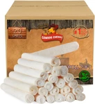 Cowdog Chews Beefhide Roll 7-8" Long Lasting Treat Bone 20 Count. Fixed Price $37.99.