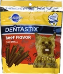 Pedigree Dentastix Beef Flavor Toy/small Treats For Dogs 24 Count (pack Of 1). Fixed Price $20.04.