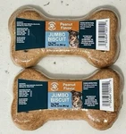 Set Of 2 Greenbrier Jumbo Buscuit Dog Great Peanut Flavor. Fixed Price $9.99.