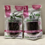 (2) Nature Gnaws Beef Bully Sticks 6 Dog Treats- 3 Count Each Bag 11/2025.. Fixed Price $9.50.