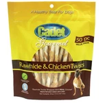 Cadet Premium Gourmet Rawhide And Chicken Twists Treats 50 Pack. Fixed Price $18.99.