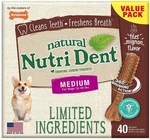 Dog, Nylabone Natural Nutri Filet Mignon Dental Chews - Limited Ingredients. Fixed Price $53.77.