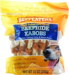 Dog, Beefeaters Oven Baked Beefhide Kabobs Treat (12 Oz). Fixed Price $29.75.