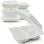 Green Earth 9-INCH, 100-COUNT, 3-COMPARTMENT, 100-PACK, 9" White. Fixed Price $69.99.