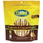 Cadet Rawhide And Chicken Twists Dog Treats - Dental Chews, 50 Pack. Fixed Price $32.99.