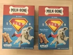 Milk Bone Biscuit Small Dogs 24 Oz Superman & Krypto Promo Box New/sealed. Fixed Price $19.99.