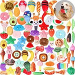 80 Pcs Dog Squeaky Toys Bulk For Small Cute Plush Stuffed Puppy Chew Teethin. Fixed Price $87.92.