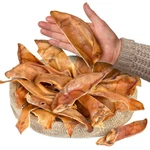 Peppy Dog Natural Half Pig Ear Chews, 20-COUNT, Rawhide-free, Single Ingredient. Fixed Price $33.98.