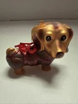 Robert Stanley Dachshund Wiener Dog Puppy Gift Wrapped Christmas Glass Ornament. Fixed Price $16.95.