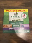 Greenies Dental Treats Variety Pack Chews Adult Large Breed 24CT Sweet Potato. Fixed Price $24.99.