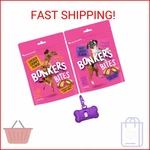 Bonkers Bites Dog Treats, Crunchy Outer, Gooey Inner 5.3 Oz Resealable Bag, 2 Pa. Fixed Price $32.87.
