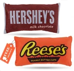 8 Inch Hershey's Chocolate Candy Pet Chew Squeaky Toy For Small Big Dogs & Puppy. Fixed Price $13.99.