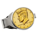 New American Coin Treasures Gold-layered Jfk Half Dollar Money Clip 13012. Fixed Price $39.95.