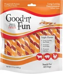Good Fun Triple Flavor Twists For All Dogs, 70 Count, Treat Your To Long. Fixed Price $28.94.