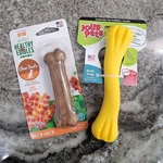 Small Dog Chew Bundle Puppy Starter Set Jolly Pets Toys Bacon Nylabone Usa Made. Fixed Price $14.00.