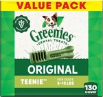 Greenies Original Teenie Natural Dental Dog Treats Pack Of 130. Fixed Price $29.11.
