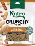 Nutro Crunchy Dog Treats With Real Peanut Butter, 16 Oz. Bag. Fixed Price $17.09.