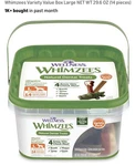 Wellness Whimzees Large Dog Natural Dental Treats Variety Pack Chews. Fixed Price $24.99.