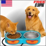 Pet Heated Bowl Freeze-proof Warming Animal Food Feeder Cat Dog Anti-chew Cord. Fixed Price $28.34.