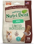 Dog, Nylabone Natural Nutri Filet Mignon Dental Chews (mini - 78 Count). Fixed Price $49.44.