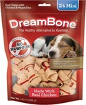 Dreambone Mini Chews With Real Chicken, Rawhide Free Dog Gnaw Bones Fast Ship. Fixed Price $29.49.