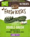 Fresh Kisses Dental Chews For Dogs Infused With Coconut And Botanical Oils, Larg. Fixed Price $45.99.