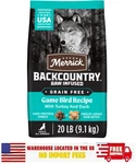 Merrick Backcountry Adult Dog Food Kibble Freeze Dried Raw Pieces Game Bird 20LB. Fixed Price $50.99.