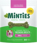 Minties Dental Chews For Dogs, 80 Count, Vet-recommended 32 Ounces, Green. Fixed Price $28.17.