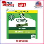 Greenies Original Teenie Natural Dental Dog Treats Pack Of 130. Fixed Price $25.88.