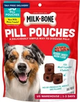 Milk-bone Pill Pouches Dog Treats, Hickory Smoked Bacon Flavor, 30 Count Bags. Fixed Price $10.38.