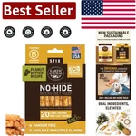Natural Peanut Butter Rawhide Alternative - 20 Chew Stix For Healthier Pets. Fixed Price $42.99.