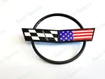 1PC Black Front Nose Hood Blue Cross Us Flags Emblem 1984-1996 C4 Corvette. Fixed Price $19.80.