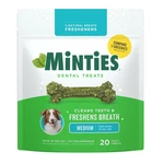 Minties Dental Chews For Dogs, 20 Count, Medium - 16OZ, Green. Fixed Price $14.62.