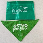 Lot Of 2 Credelio Dog Promotional Give Away Zipper Bag Small Bandana. Fixed Price $15.29.