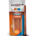 Jackpup 12 Inch Standard Bully Sticks For Medium Large Dogs 5 Pack Single.... Fixed Price $62.31.