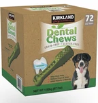 Kirkland Signature Dog Dental Chews Grain-free Gluten-free 1 Box, 72 Treats. Fixed Price $42.88.