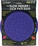 Spunky Pup Slow Feeder Lick Pad Duo Dog Bowl Purple. Fixed Price $15.99.