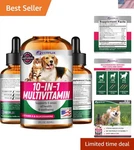 Pet Essential: 10-IN-1 Drops For Dogs & Cats Healthy Skin Joints. Fixed Price $59.39.