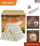Rawhide Chew Rolls 20 Pack 100% Natural Beef For Healthy Dogs Of All Sizes. Fixed Price $85.99.