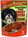 Carolina Prime Pet 45256 Peanut Butter Coated Sweet Tater Bone Treat For Dogs.... Fixed Price $15.76.