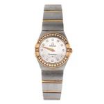 Omega Constellation Quartz Watch Stainless Steel And Rose Gold With Diamond. Fixed Price $3060.00.