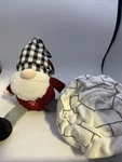 (2) Crunchy Squeaker Gnome & Hide-n-seek Igloo Toy Set-dog Chew -petshoppe. Fixed Price $12.99.