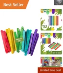 Brightly Colored 4.5" Wooden Craft Sticks - Perfect For Creative Adventures. Fixed Price $8.99.