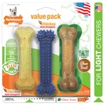 Nylabone Healthy Edibles And Flexi Chew Value Pack Bacon & Chicken Small/regular. Fixed Price $17.30.