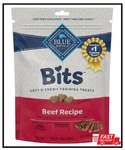 Blue Buffalo Bits Natural Soft-moist Training Dog Treats, Beef Recipe 19-OZ. Fixed Price $20.10.