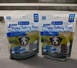 N-bone Lot Of Two Jumbo Puppy Teething Peanut Butter Flavor Treats Count 7.28. Fixed Price $19.97.
