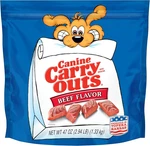 Canine Carry Outs Dog Treats, Beef Flavor, 47 Ounce. Fixed Price $14.11.