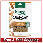 Nutro Crunchy Dog Treats With Real Peanut Butter, 10 Oz. Bag. Fixed Price $15.48.